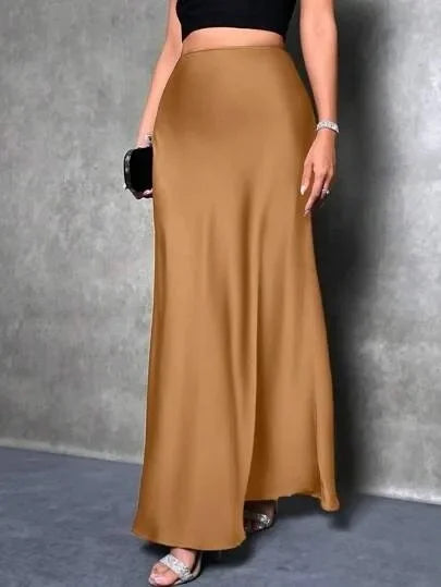 Nuevo estilo de moda europea y americana Velvet A- Falda de línea Línea Vestido largo para mujeres Otoño Invierno 2023 Diseño simple