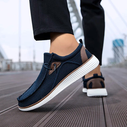 Men's Adjustable Lace-Up Loafers Shoes Non-Slip Sole Breathable Upper Comfortable for Walking Jogging Shoes Casual shoes