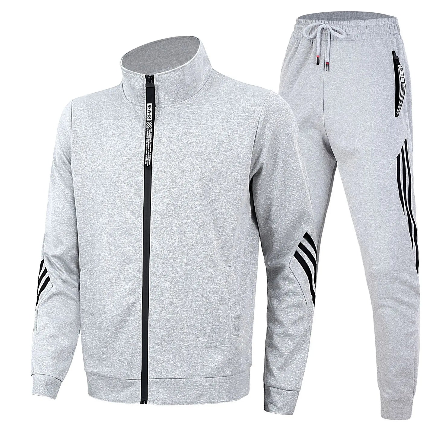2024 رجال جدد يديرون مجموعات من قطعتين zip up cardigan Stand Stack Jacket Sweatshirt+Pants مجموعات للجنسين للملابس الرياضية الربيع