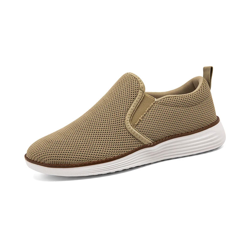 Breathable Men's Canvas Shoes Comfortable Casual Sneakers Slip on and Soft Sole Outdoor Walking Vulcanized Shoe Plus Size 39-46