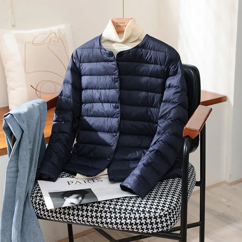 Plus size 2023 Nuova autunno inverno da donna calda Duck White Down Slim Down Slim Down Female Fashion Ultra leggero Paintoni da palla confezionabile