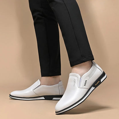 Scarpe in pelle da uomo di lusso comodi moca