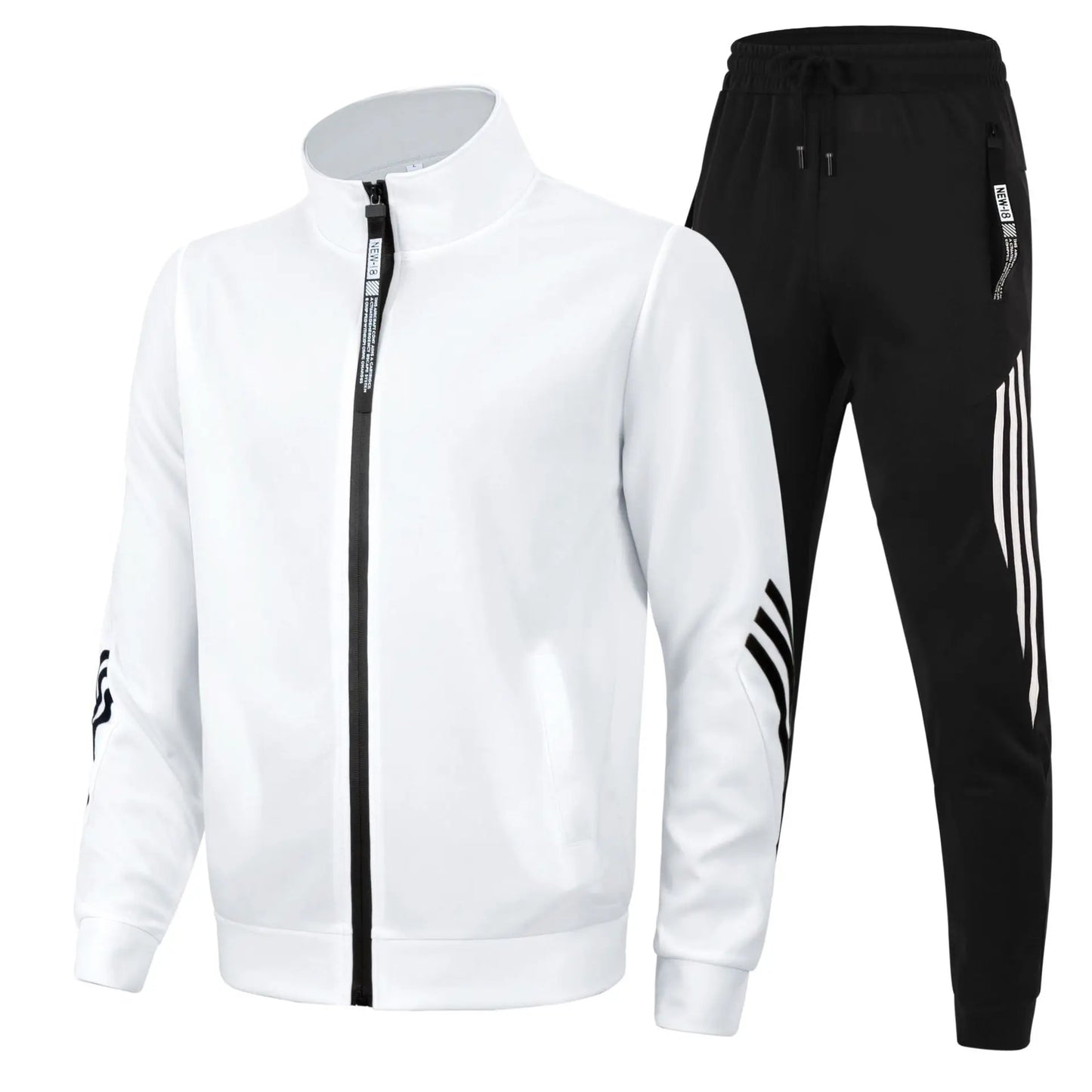 2024 رجال جدد يديرون مجموعات من قطعتين zip up cardigan Stand Stack Jacket Sweatshirt+Pants مجموعات للجنسين للملابس الرياضية الربيع