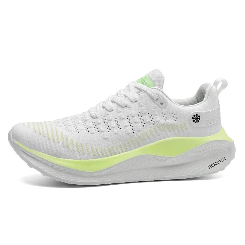 Zapatillas de tenis de comodidad de las zapatillas de malla. 2024 hombres corriendo el entrenamiento deportivo de la placa de carbono zapatillas unisex