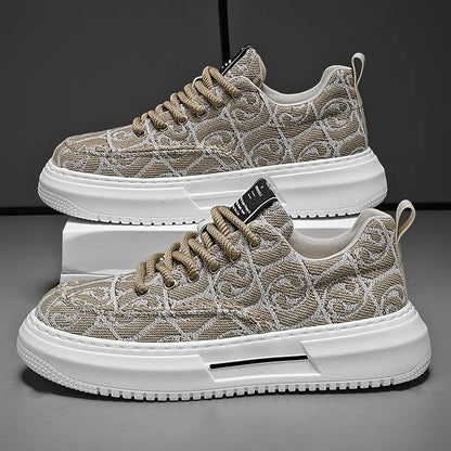 Lenkkarit miehet Uudet muotijäljet Miesten foorum Canvas Shoes Low Top Design Rale Leafers litteä vulkanoidut kengät miehet jalkineet