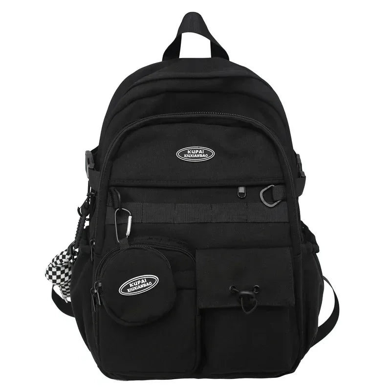 2024 New Multi-pocket Women Backpack High Quality Youth Waterproof Backpacks for Teenage Girls Boys Female School Bag Bagpack