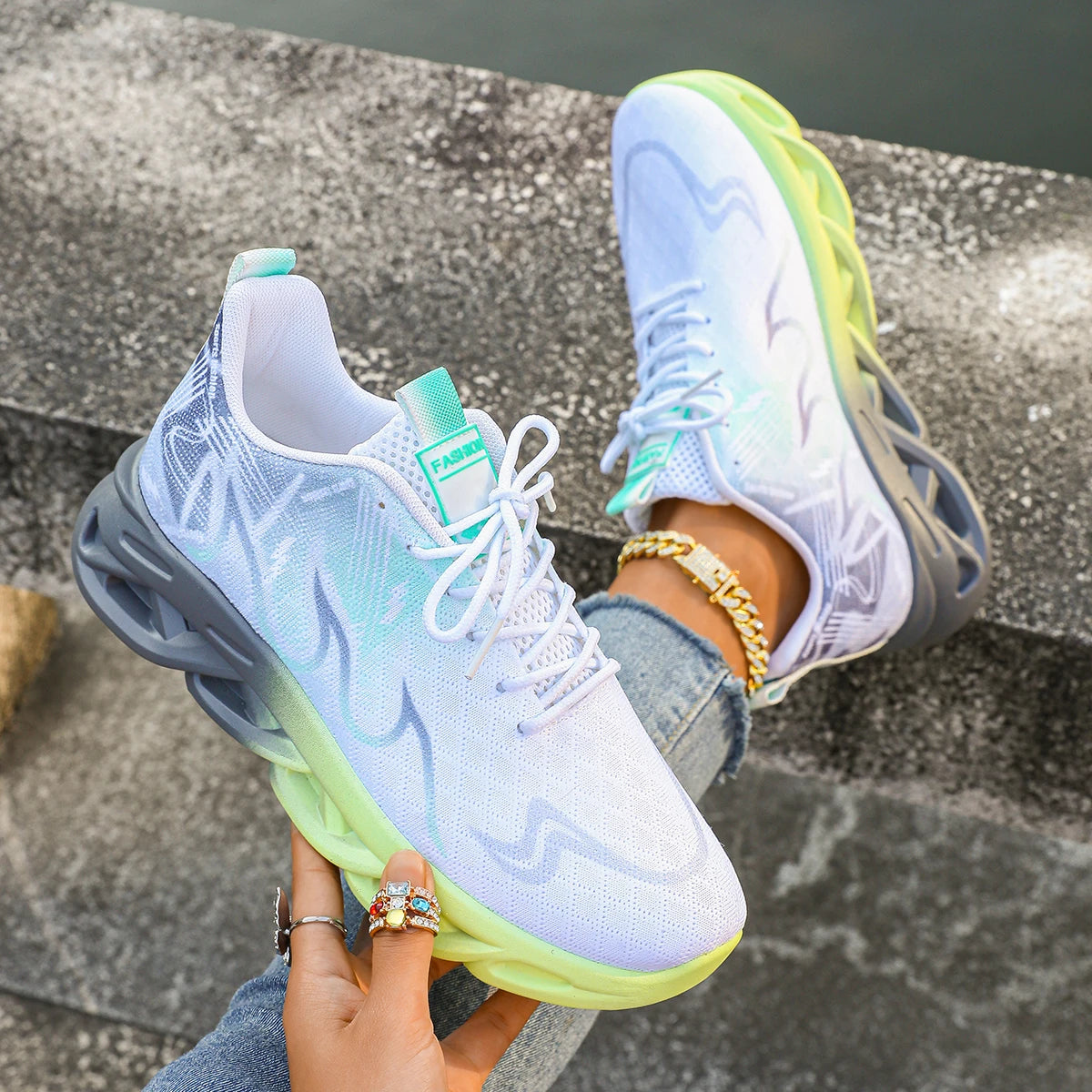 Femmes Casual Sports Chaussures Baskets légers respirants Antaliments antidérapants