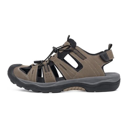 GRITION Men Sandals Outdoor Fashion Summer Beach Shoes Male Casual Hiking Rubber Trekking Non Slip Breathable Size 46 2021 Hot