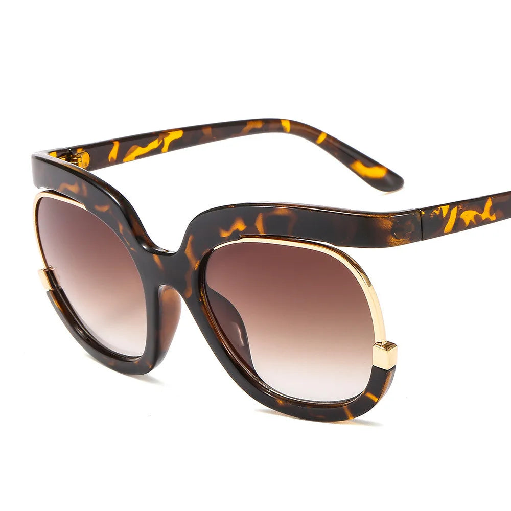 New Fashion Round Oversized Sunglasses For Women Men Retro Designer Ladies Sun Glasses Trending Product Shades UV400 Eyewea