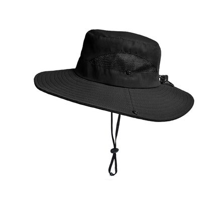Spring summer sunshade hat Ladies outdoor fishing Mountaineering fisherman hat Breathable large brim sun hat