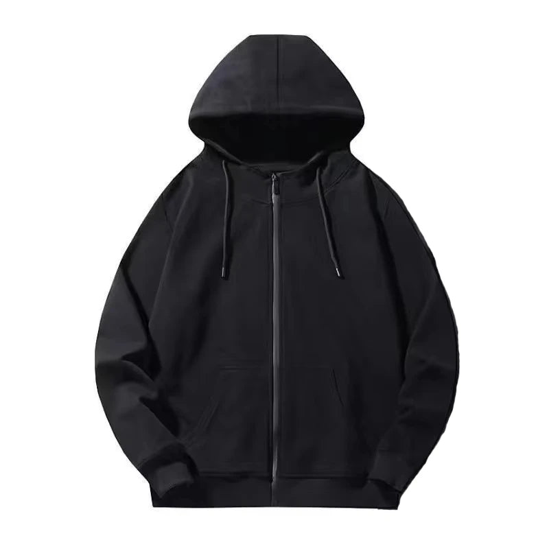 2025 New Letter Embroidery Zipper Casual Men Suit Y2K Men's Harajuku Fashion Women Retro Hoodies Couple Sweatshirts Sweatpants