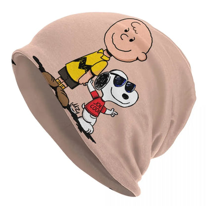 Custom The Peanuts Bonnet Hats Street Knitted Hat For Women Men Winter Warm S-Snoopys Skullies Beanies Caps