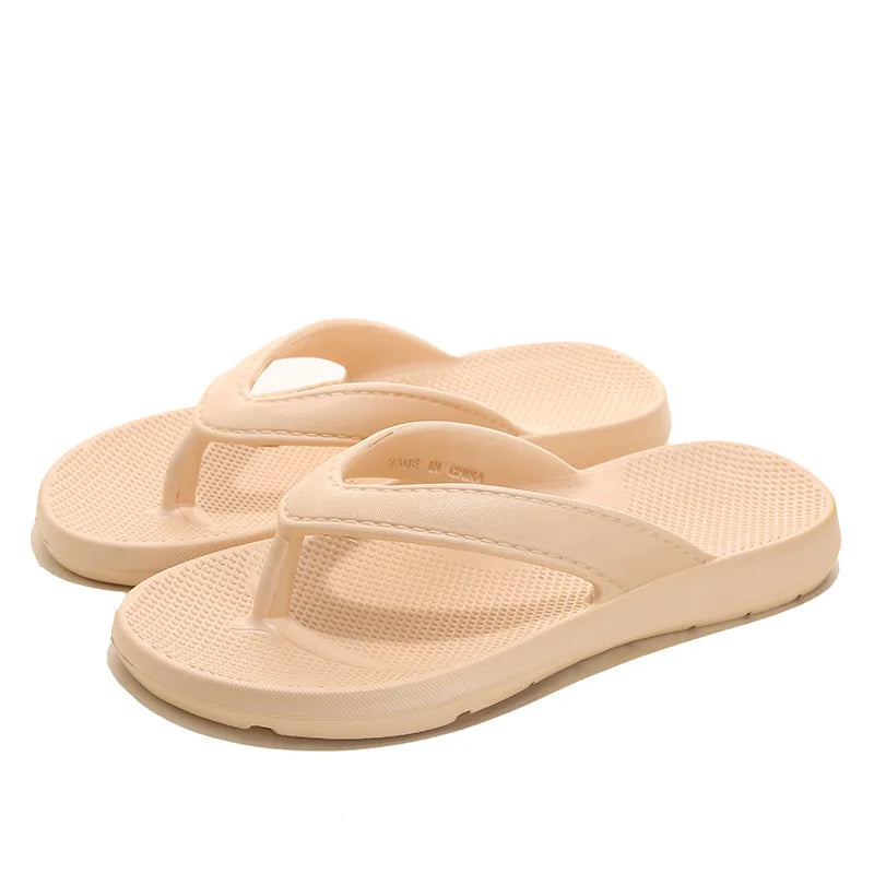 Eva Men Flip Flip Sandalias de playa duraderas Interiores al aire libre Anti-Slip Pareja Slippers cómodas sandalias planas casuales