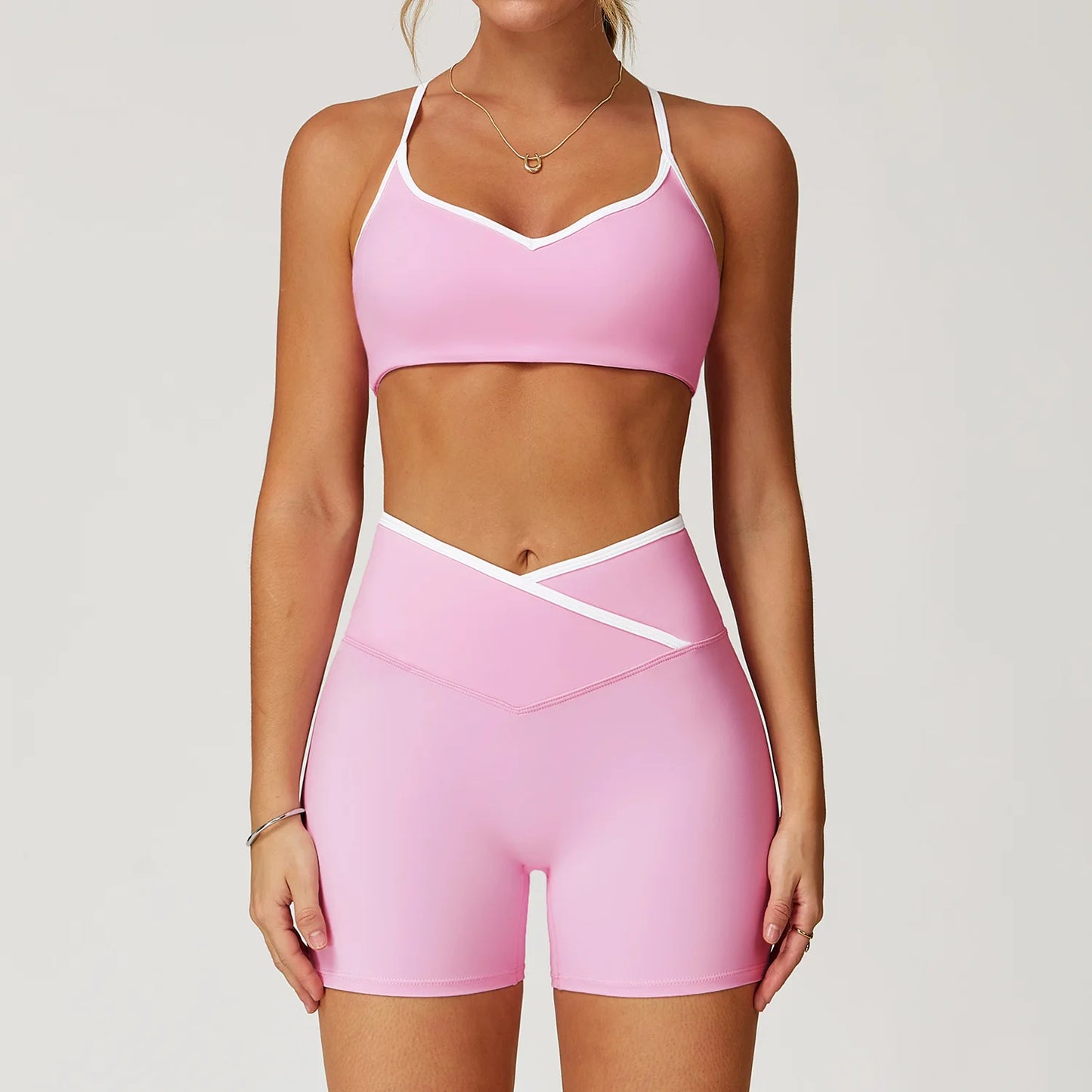 Yoga Set 2 Pieces Workout Clothes Women's Tracksuit Sportswear Gym Clothing High Waist Bell-bottoms Sexy Fitness Bta Sports Suit
