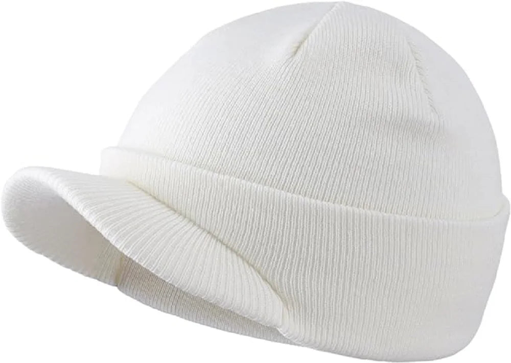 Connectyle Moda de moda masculina Chapéu de gorro de inverno com abastecimento quente de malha macia e malha