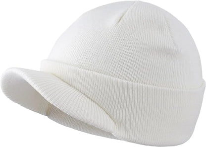 Connectyle Moda de moda masculina Chapéu de gorro de inverno com abastecimento quente de malha macia e malha