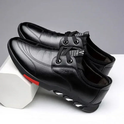 Chaussures en cuir décontractées pour hommes printemps 2025 Chaussures masculines confortables Silp sur les chaussures de travail Malus Softs sans glissement