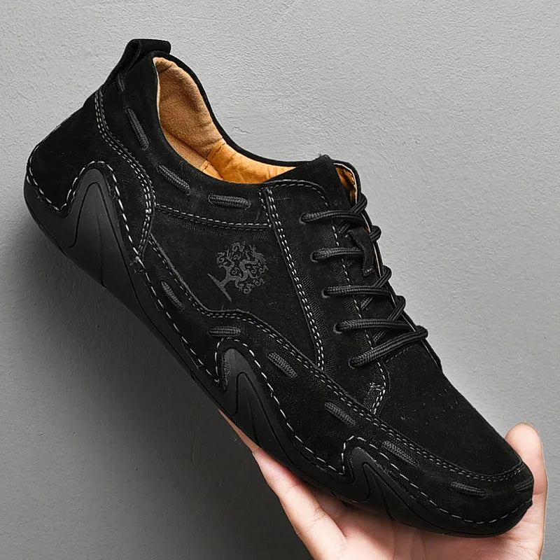 Hommes extérieurs chaussures décontractées hommes en cuir en cuir en daim
