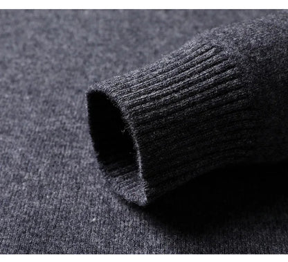 Cashmere Cotton Blend Classic V-Neck Pullover Men Sweater 2025 Autumn Winter Work Casual All-match Jumper Male Knitted Sweaters