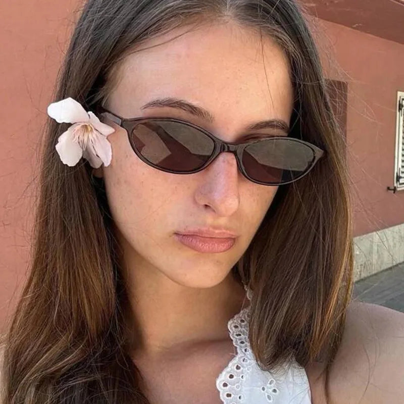 Vintage Small Cat Eyes Women Unisex Sunglasses Women New Fashion Elegant Gradient Sun Glasses Ladies Sexy Casual Shades UV400