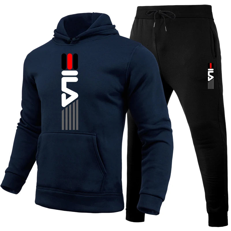 2025 New Men's Tracksuit Hoodies and Jogger Pants High Quality Male Daily Casual Sports Jogging Suits Gym Fitness Hooded Outfits