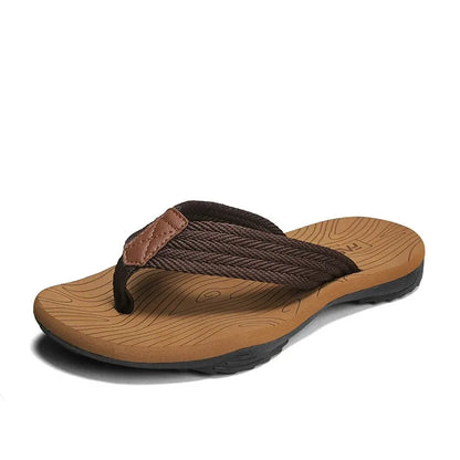 Män tofflor sommar flip flops varumärke mode utomhus bekväma avslappnade skor skor icke-halk strand män sandaler