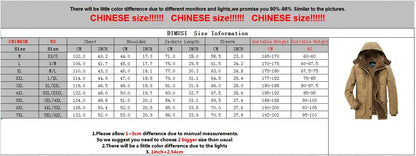 Winter Men's Warm Padded Jackets Fashion Man Mountain Ski Thicken Parkas Overcoats Men Windbreaker Heated Warm Jackets Clothing