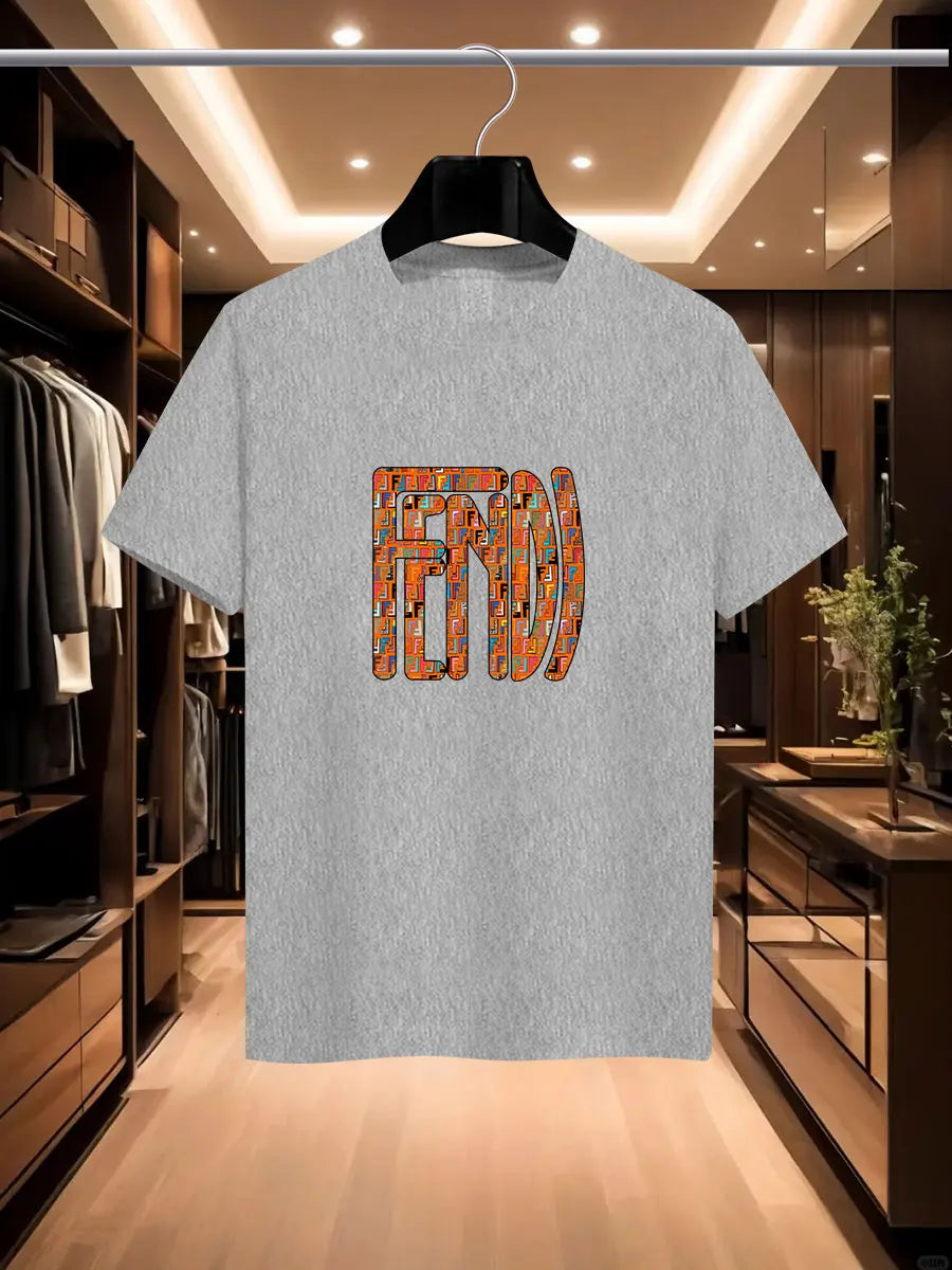 Camiseta impresa de la marca de la marca de FD International Fash International Fashion Fash International Fashion Fashion de Summer Men.
