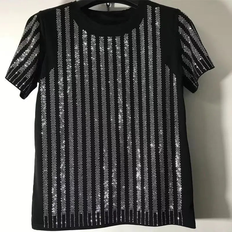 Dizajner muških marki majica Rhinestone majica punk odjeća Dropshipping Hip Hop 2024