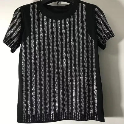 Dizajner muških marki majica Rhinestone majica punk odjeća Dropshipping Hip Hop 2024