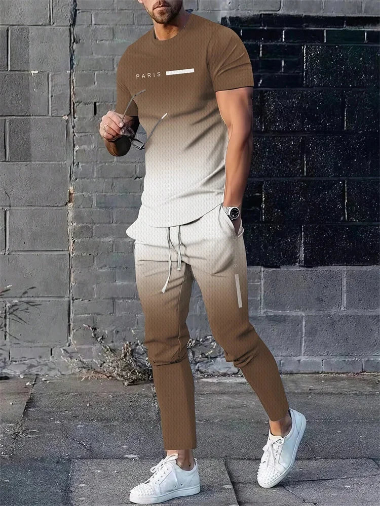 Semplice camicia a maniche corte e pantaloni in tasca con scollo a scoiatura rottata