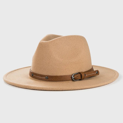 NEWWool Fedora Hat For Women Men Winter Autumn Fashion Church Jazz Hats Viking British Flat Brim Felt Hat Outdoor Casual Fedoras