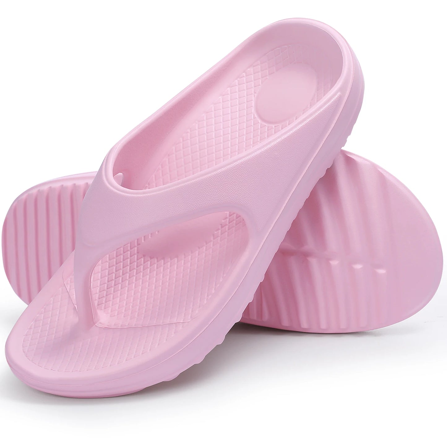 Smile Pop Men's Flip-flops Summer Sandals for Men Soft EVA Summer Casual Beach Shoes Arch Support Recovery Antiskid Flip Flops