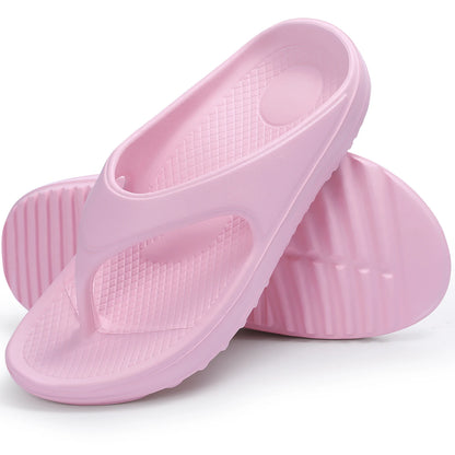 Smile Pop Men's Flip-flops Summer Sandals for Men Soft EVA Summer Casual Beach Shoes Arch Support Recovery Antiskid Flip Flops
