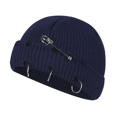 Brand Oohmy Knitted Hats for Men Women, Skullies Caps, Warmer Bonnet, Casual Cap, Monochromatic, Male and Female, Winter, 2024