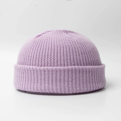 Brand Oohmy Knitted Hats for Men Women, Skullies Caps, Warmer Bonnet, Casual Cap, Monochromatic, Male and Female, Winter, 2024