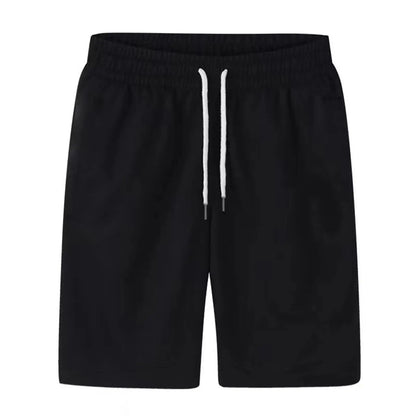 Mens Sports Pocket Solid Drawstring Board Trunk Beach Short Pants Shorts Summer Thin Trousers Zippered Pocket Loose Sweatpants