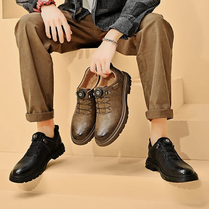 Spring Men skórzane buty luksusowe marka miękkie trampki oddychające mokasyny męskie buty do jazdy samochodem biznesem Oxfords