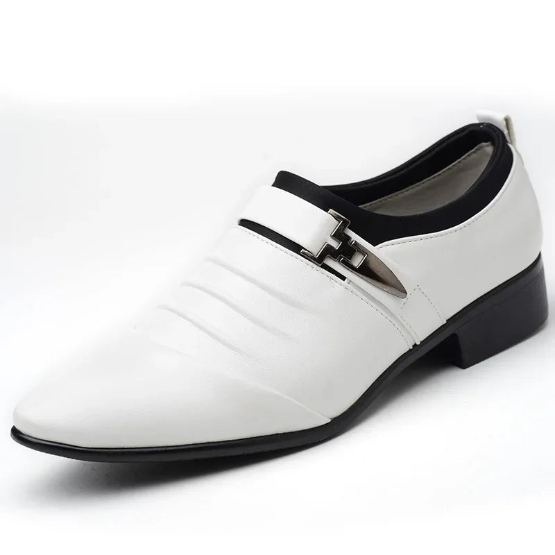 Cotton Leather Shoes Men Formal Dress Shoes Luxury Business Oxford Male Office Wedding Dress Shoes for Men Winter New 2023