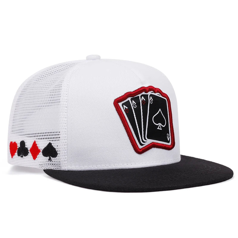 2024 NUEVA FAMINA HOP HOP CAP HOMBres Mujeres Tarjeta de juego ajustable Capas de béisbol bordadas Sombrero de sol al aire libre Snapback Snapback Sombreros