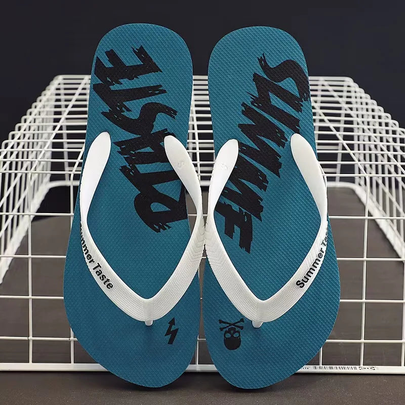 كلاسيك رجل Flip Flops Summer Summer Slims Slides Slippers Slippers Boys Beach Flats Fery Leisure Standals Chanclas de Hombre