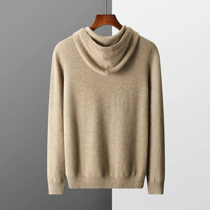 Cashmere femenino de hombres con capucha de una pieza lista para usar 100% Merino Wool Knited Swein Winter Winter informal Top Long Long
