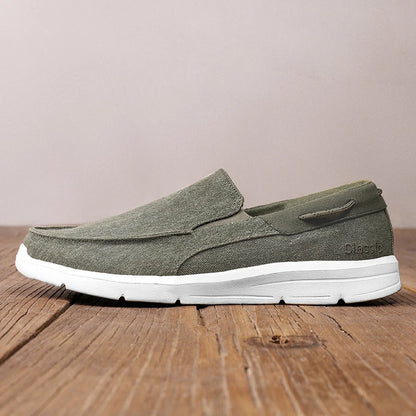 Ny sommer åndbar lærred sko mænd loafers glider på sneakers mode afslappet mænd sko lette lejligheder mænd, der kører zapato