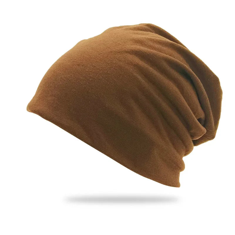 Cotton Slouchy Beanie Hip-Hop Soft Lightweight Running Beanie Adult Dwarf Hat Chemo Cap for Men Women Hip-Hop Sleep Cap Stretchy