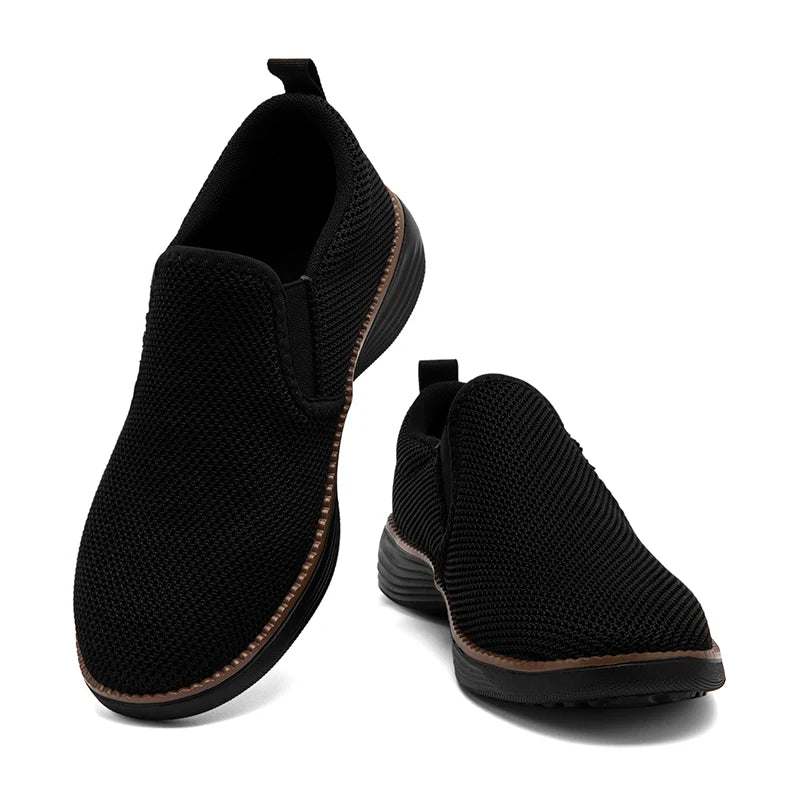 Breathable Men's Canvas Shoes Comfortable Casual Sneakers Slip on and Soft Sole Outdoor Walking Vulcanized Shoe Plus Size 39-46