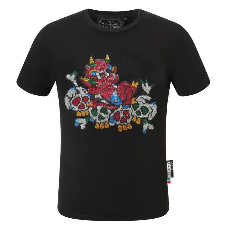 Dizajner muških marki majica Rhinestone majica punk odjeća Dropshipping Hip Hop 2024