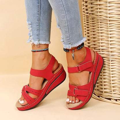 Sandale cu pană de vară pentru femei 2023 New Fashion Non Slip Beach Pantofii Femeie ușoară platformă casual Sandalias Mujer plus dimensiune