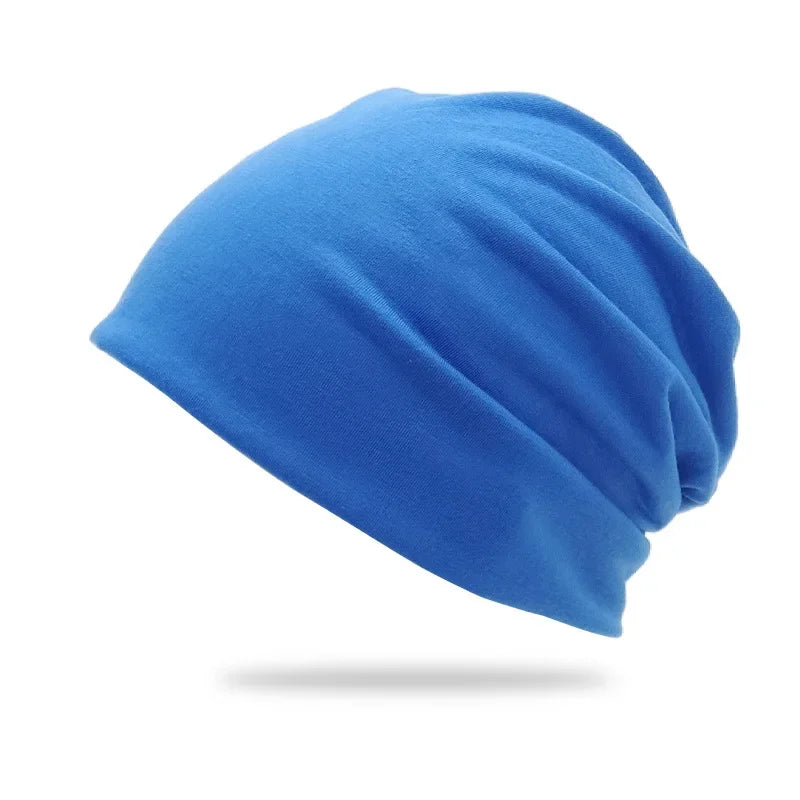 Cotton Slouchy Beanie Hip-Hop Soft Lightweight Running Beanie Adult Dwarf Hat Chemo Cap for Men Women Hip-Hop Sleep Cap Stretchy
