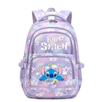 Lilo Stitch Waterproof Large Capacity Backpack for Women Girls Daypack Lightweight Schoolbag Casual Travel Knapsack
