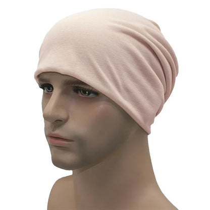 Sombreros de primavera para mujeres Gorro delgado Capa tejida Girl Autumn Cool Candy Color Geanie Hombres Pila de algodón Capa de pila Capa informal